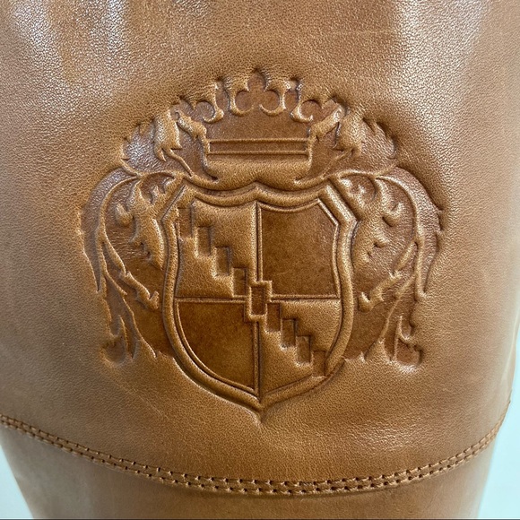 Franco Sarto Brown Leather Wide Calf L-Chipper Boots Women’s size 9M Like New - Picture 12 of 13